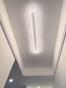 White circular 40-120CM ultra-thin 3CM long strip LED ceiling light eye protection light adjustment brightness/color ceiling mounted track light