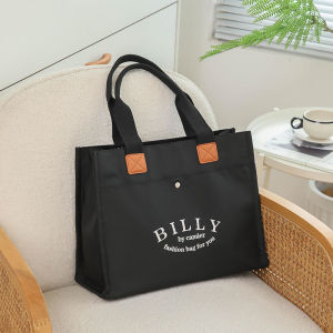 Large Capacity Oxford Cloth Handbag Commuter Bag Tote Bag Corporate Gift Bag Soft Handle Printed Korean Style Leisure Bag