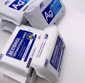 30pcs Alcohol Wipes Wet Tissue AST Safe Keeper Sanitizing Anti-Bacterial Disinfectant Tisu Basah Travel 杀菌消毒湿纸巾