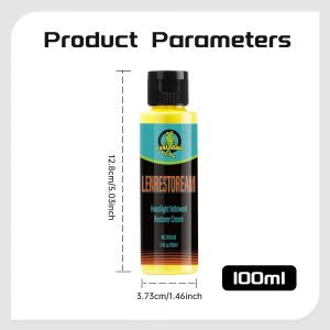 Car Headlight Restoration Polishing Remove Oxidation Polish Repair Cleaning Refurbish Brightening Coating Paste RG316
