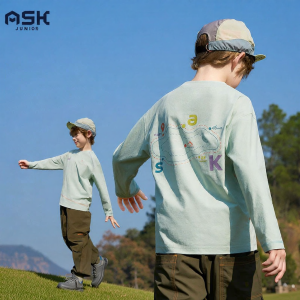 Ask Junior | New Autumn Outdoors Leisure Lightweight Long Sleeve T-Shirts for Boys and Girls