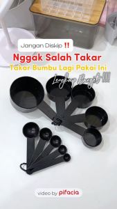PIFACIA Sendok Takar Set 10 in 1 Cup Ukur Kopi Sirup Gula Tepung Untuk Memasak Berbagai Ukuran