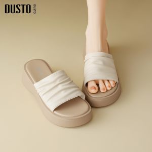 DUSTO | Thick Sole One-Word Sandals for Women