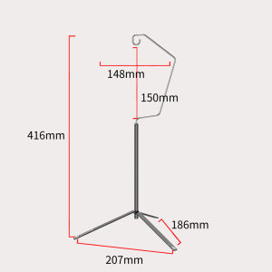 Detachable Lantern Stand Light Rack Folding Camping Light Holder Tabletop Lightweight Tripod Light Stand