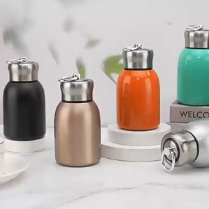 Portabel Botol Minum Thermos Mini Tahan Panas dan Dingin Termos Termos Mini Vacuum Insulated 300ml