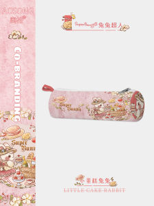 Pink Canvas School Supplies Box Cute Portable Childrens Kindergarten Students First Year Sailor Small Creative High Aesthetic Ins Style Pen Bag