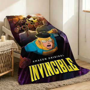 Beast Kingdom | Cartoon I-Invincible-S Blanket 3D Flannel Blanket Soft Throw Art For Home Decor Bedroom Sofa Naps Picnic Birthday Present Gifts