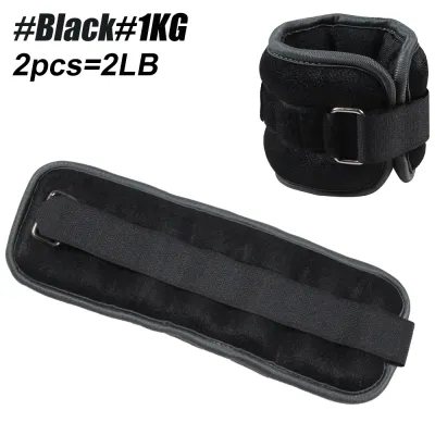 1Pair Adjustable Ankle & Wrist Weights (0.5kg/1kg) - Neoprene Leg Arm Straps for Running Yoga - Strength Training for Women Men