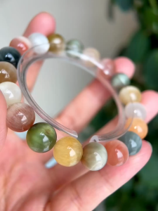 Montagne Jewelry Original Design Fine Jewellery Natural 10-11mm Rutilated Quart Crystal Bracelets