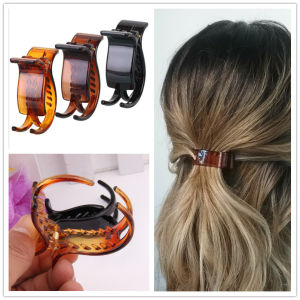 Korea Plastic Hair Claw 3 Tines Crab for Hair Simple Plain Hairpin for Women Casual Summer Hair Device Tools Strong Bit Force
