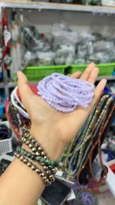 สร้อยแขนหิน อเมทิสลาเวนเดอร์ ขนาด3-4มิล