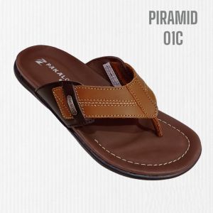 Sandal Kulit Pakalolo Piramid-01 Tan Sendal Pria terbaru