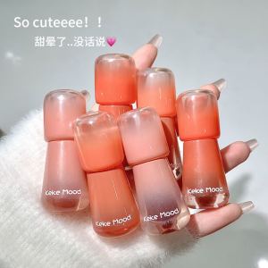 KekeMood Moisturizing Mushroom Head Lip Glaze Mirror Finish Affordable Lipstick Easy to Color Student Friendly for All Skin Types