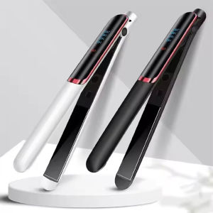 เครื่องม้วนผมแบบพกพา ที่หนีบเซรามิก หวียืดผม หวีทำความร้อนไฟฟ้า แท่งยืดผมไฟฟ้า อุปกรณ์จัดแต่งทรงผม