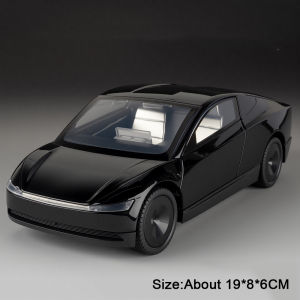 MAKEDA | 1:24 Pickup Trailer Motorhome Alloy Diecast Robotaxi Car Toys Model Sound Light Pull Back Doors Opened RV Children Festival Gift