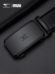 SEPTWOLVES | Genuine Leather Mens Automatic Buckle Belt Head Layer Cattlehide