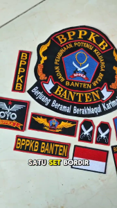 1 Set Patch Bordir BPPKB Banten – Atribut Bordir Jahit (Komunitas / Koleksi)