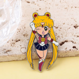 Anime Kawaii Power Girl Enamel Pin Collect Badges Cosplay Brooch for Clothes Lapel Pins for Backpacks Jewelry Gifts for Friends