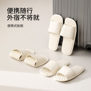 Travel Portable Folding Summer Bathroom Anti-Slip Couple Slippers EVA Casual Style for Men And Women New Model Home Cotton Slippers