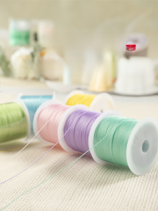 12 Strands Morandi DIY Handmade Material Braided Rope Bracelet Dragon Scale Plate Braided Rope Rope Braiding Thread