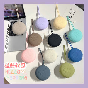 Large round Silicone Protective Case for Earphone Data Cable Charger U-Disk Anti-Fall Money Clip Storage Bag Digital Accessories