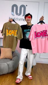 INSIDEMEN - Áo Thun Ngắn Tay Nam Form Rộng ITS047S3