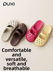 PUXI | New EVA Non-slip Soft Thick Sole Odor-resistant Home Mary Jane Clogs