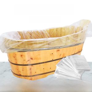 Thickened Disposable Bathing Plastic Bag Tub Bag Bath Tub Cover Beauty Salon Use Bathtub Film Family Personal Care Bathroom Accessories
