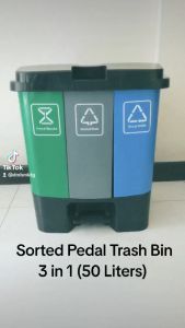 Sorted Pedal Bin 3 in 1 - 50 Liters (LD-50F-3)