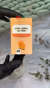 Trà thảo mộc Đông Trùng Hạ Thảo Datino hộp 20 túi lọc giúp tăng cường sức khoẻ cải thiện sinh lý