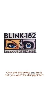BLINK 182 ROCK N ROLL BAND IRON ON PATCHES