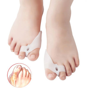1 Pair Big Toe Straightener Thumb Valgus Protector Silicone Gel Foot Fingers Toe Separator Bunion Adjuster Feet Pads Relief Foot Pain