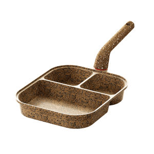 AMERCOOK | Non-stick Breakfast Pan 3 in 1
