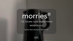 Morries 1.7L Digital Double Wall Electric Kettle MS1010DDLK