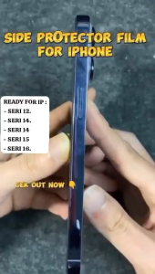 FULL SIDE !! Antigores Samping IPHONE 17 17 PRO MAX 17 Air 17 Pro 16 PLUS 15 14 Promax 13 12 Mini ANTIGORES SAMPING BEZEL 4 SIZE BODY - MATTE IPHONE 17 PRO Side Film Protector Anti Gores IPhone17 17Pro 17Promax IP apple