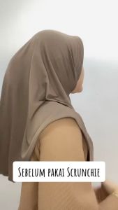 SCRUNCHIE JUMBO SATIN / SCRUNCHIE HIJAB / SCRUNCHIE BIG SIZE