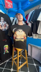 Kaos Pria Premium Motif 3Dimensi Sincan Whitebear Animasi Tshirt Oblong Laki Hc0787 By hans & co Katun