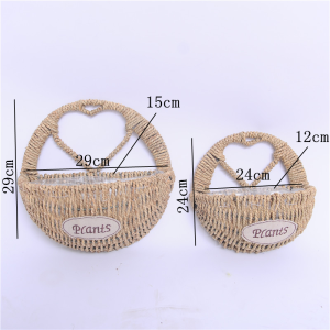 Baskets Treo Tường Thêu Rơm Thủ Công Trang Trí Tường Nhà Vườn Baskets Treo Tường Baskets Phong Cách Đồng Quê Baskets Treo Tường