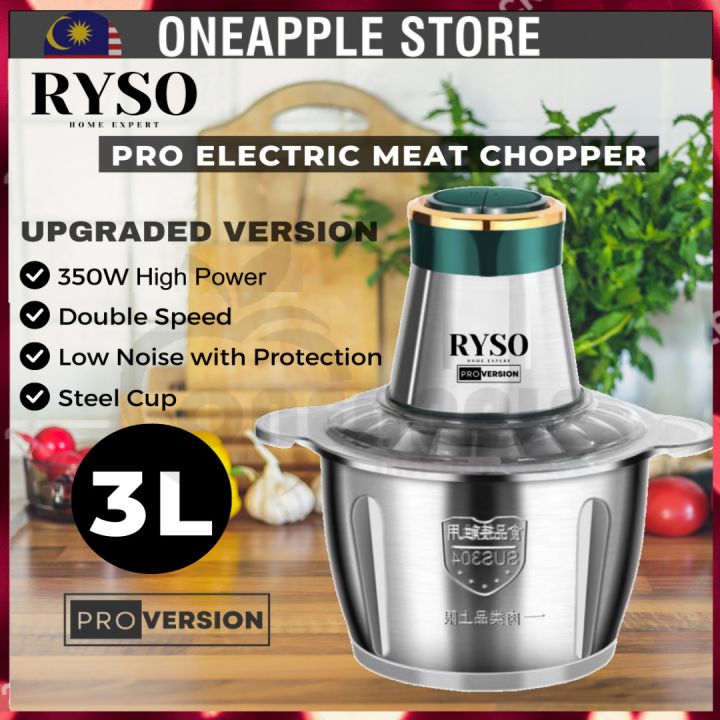 [NEW] Stainless Steel Electric Food Chopper Meat Grinder Machine Mixer ...