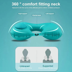 2025 Childrens Fashion Inflatable Pillow Portable Neck Protection Travel Pillow New Type Press Inflatable U-shaped Pillow