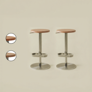 NANGUAHEZI | Vintage Simple Modern Luxury Wooden Adjustable Swivel Stool