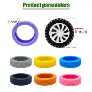 4/8Pcs Ring Karet Roda Koper Pengganti Cincin Karet Luggage Wheel Ring /Silikon Pelindung Roda Koper Cover/Silikon Cover Pelindung Roda Koper
