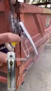Chrome Spray Paint Chrome paint spray Cartridges With Chrome Plated Steel Wheel Spray Color 350mL Car Spray Color Chrome Polished Metal Car Rust Remover Stainless steel paint