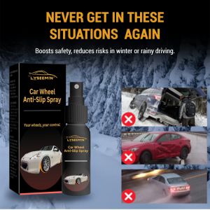 【No More Worry About Slippery】Car Tire Anti-Skid Liquid Anti-Skid Spray Winter Snow Car Tire Protection Maintenance Anti-Skid Agent Must Have The Gods车轮防滑喷雾