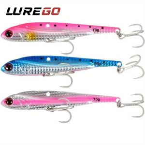 1PC Metal VIB Lure Long Casting Hard Bait With Double Hooks Bionic Fishing Lure For Tuna Kingfish
