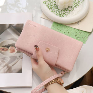 BAORUIFU | Convenient Large Capacity Soft Leather Wallet Handheld Wrist Pouch