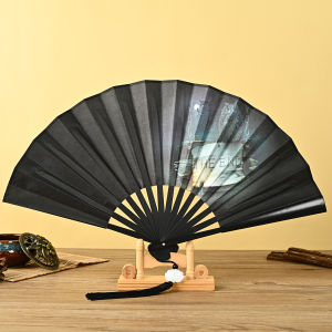 Jiaxun | Portable Chinese Style Fan with Tassels 8 Inches