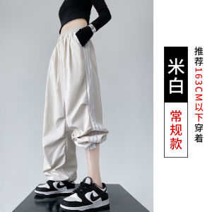 Quần Dài Công Sở Phong Cách Mỹ Cạp Cao Thường Ngày Cho Nữ Mùa Xuân Thu Quần Dài Ống Rộng Hai Chiều