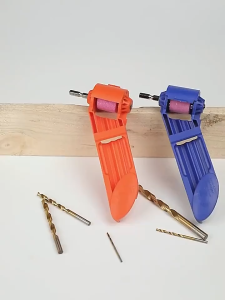 Pengasah Mata Bor Drill Bit Titanium Sharpener Warna Biru - Alat Tinta Kerja untuk Besi Kayu dan Beton
