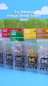 Petibox Freeze Dried Pet Treats 4pcs Pure Meat High Protein Healthy Snack Natural Single Ingredient Meal Topper Training Reward Appetite Booster No Preservatives Nutritious Pet Treat for Dogs and Cats